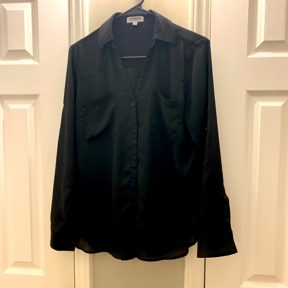 Express Portofino Shirt solid black